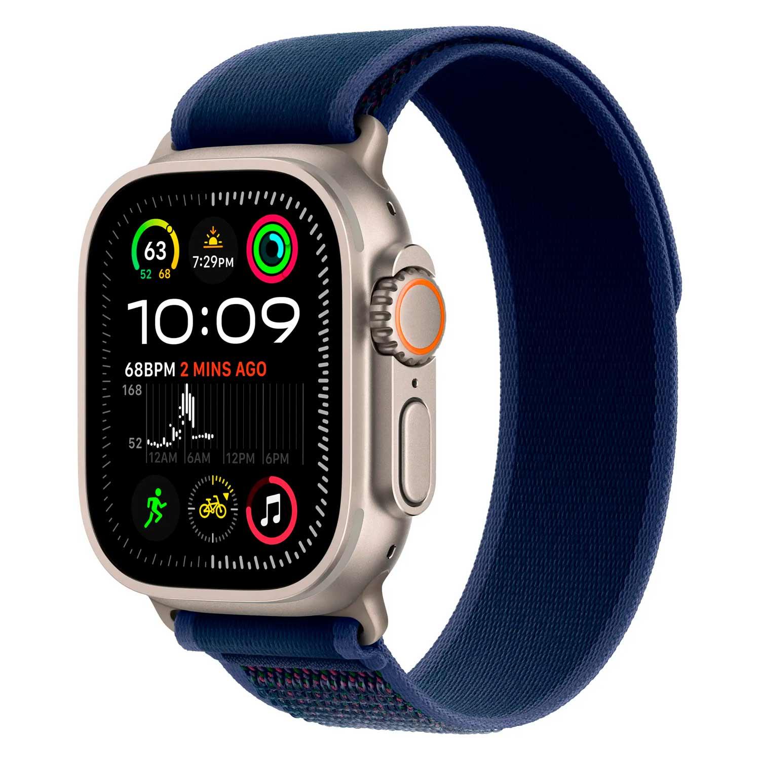 Apple Watch Ultra 2 Mx4l3lw/a Móvil + Gps Cajón De Titán Natural 49 Mm - Loop Trail Blue