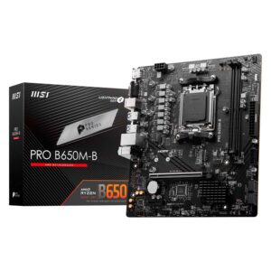 Placa Madre Msi Pro B650m-b Ddr5 Socket Am5 Chipset Amd B650 Micro Atx