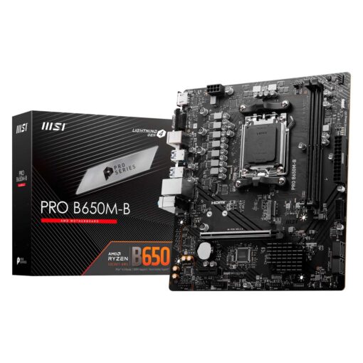 Placa Madre Msi Pro B650m-b Ddr5 Socket Am5 Chipset Amd B650 Micro Atx