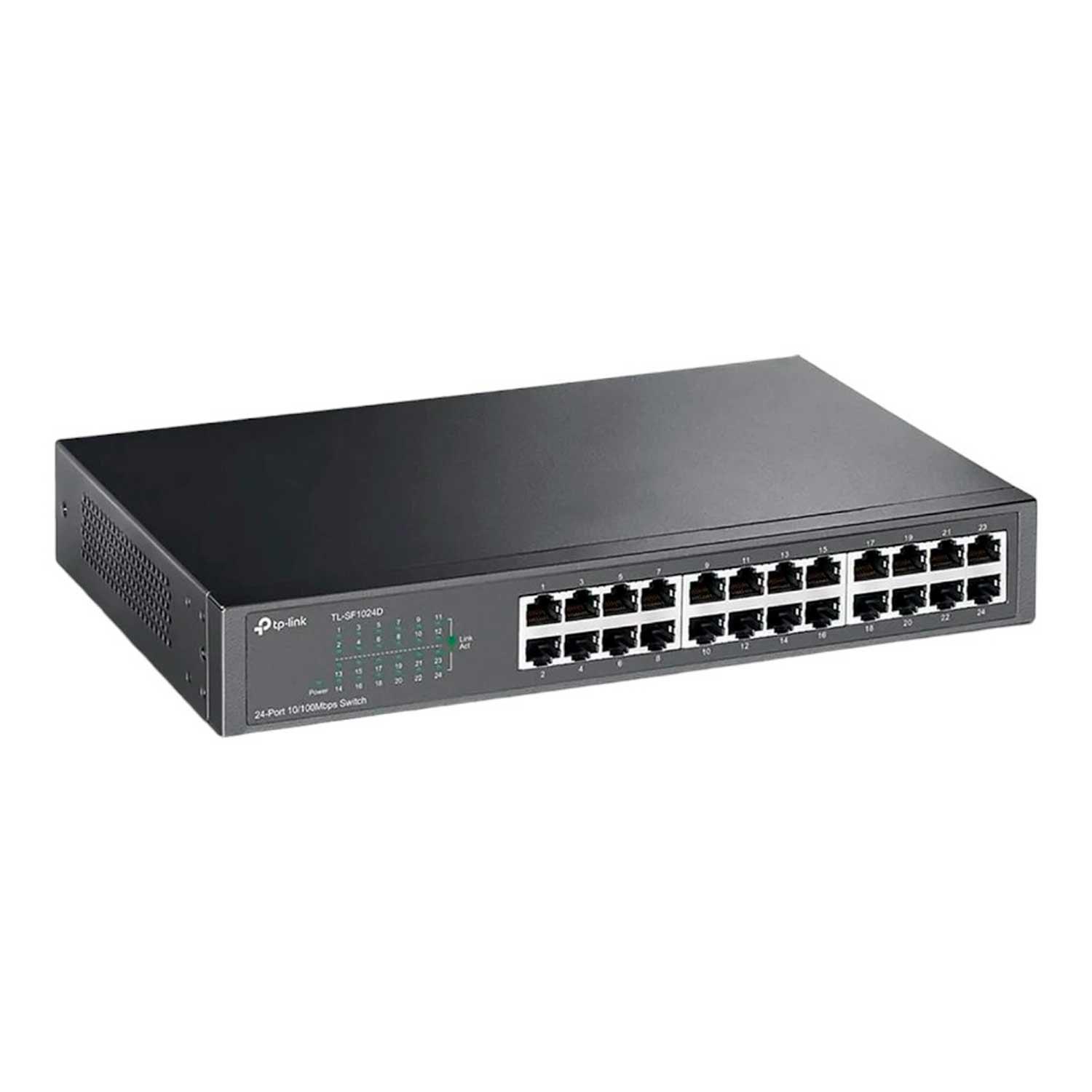 Alternative view of Tp-link Tl-sf1024d - Concentrador Conmutador Gigabit De 24 Puertos Y 100 Mbps, Color Gris