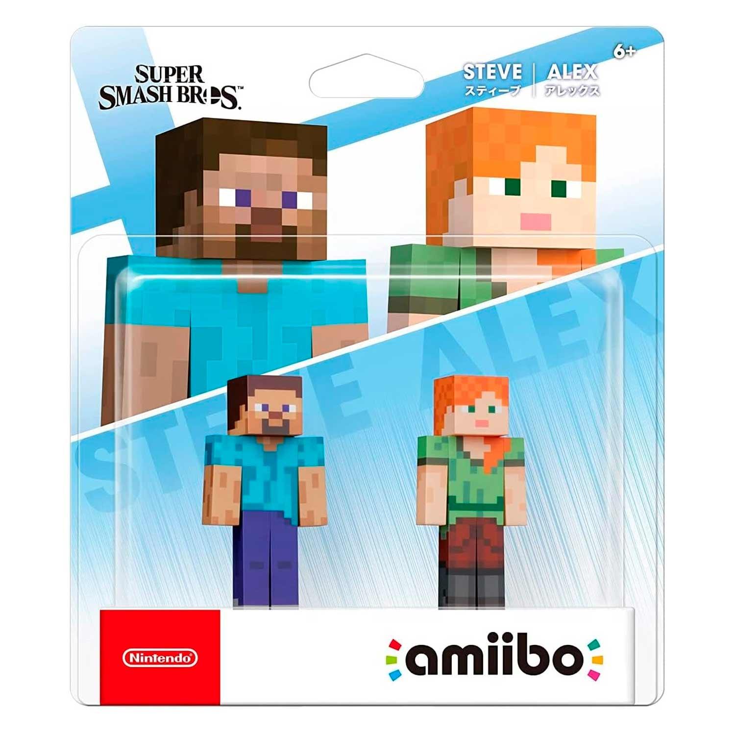 Alternative view of Figura Amiibo De Steve Y Alex Nintendo