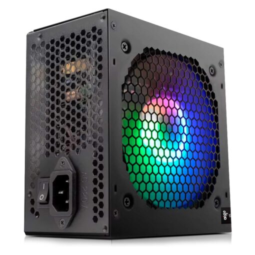 Fuente De Alimentación Aigo Warrior Ak800 Rgb Atx 800w Pfc Activo 220v - Negra