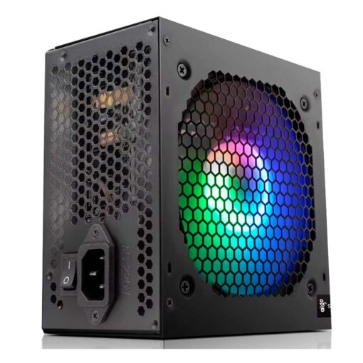Fuente De Alimentación Aigo Real Warrior Ak1000 Rgb Atx 1000w Pfc Activo 220v - Negro