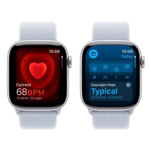 Apple Watch Series 10 Mwwd3lw/a Caja De Aluminio 42 Mm Correa Deportiva Color Plata Y Azul Nube - Imagen 3