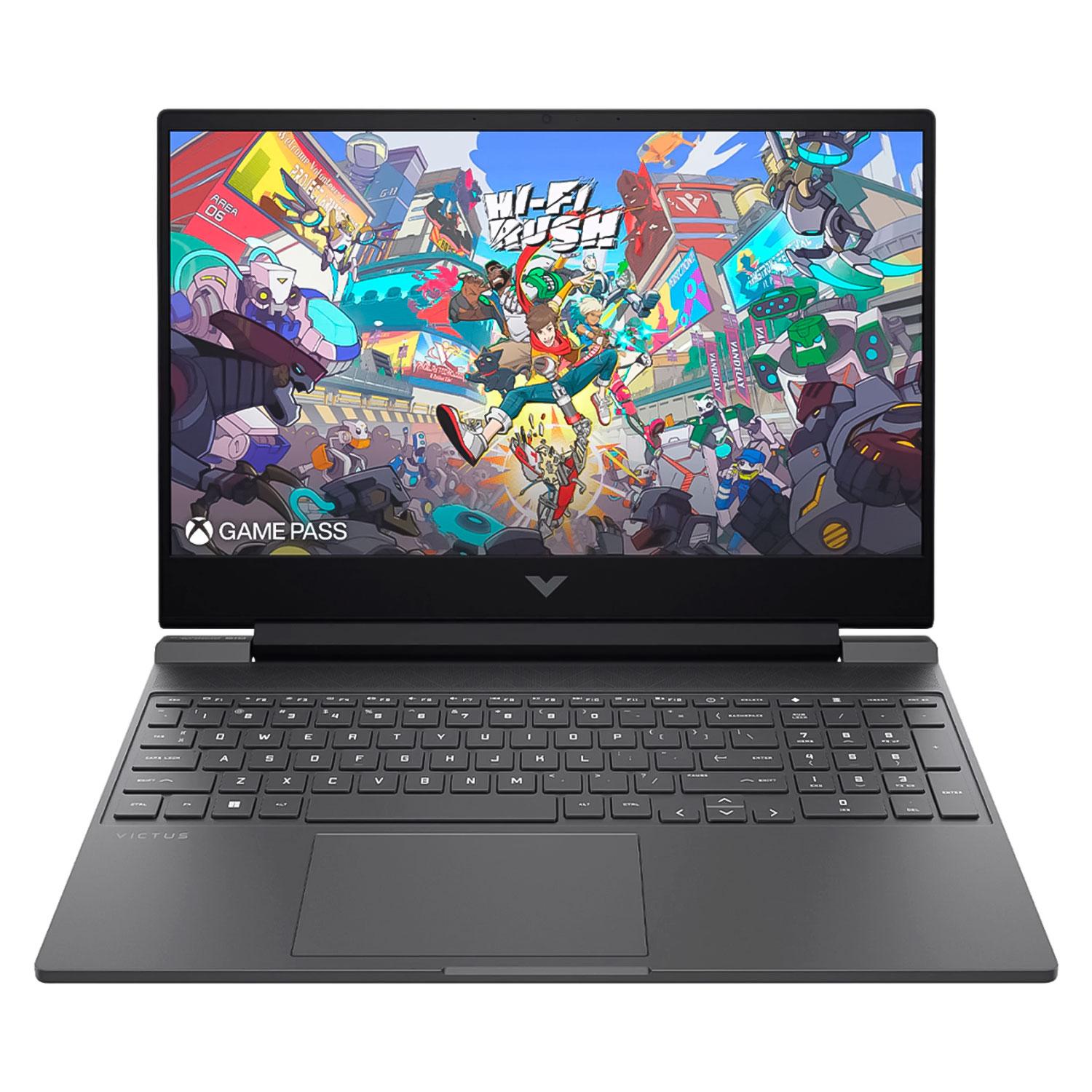 Notebook Para Juegos Hp Victus 15-fb2063dx De 15,6", Amd Ryzen 5 7535hs, Ssd De 512 Gb, Ram De 8 Gb, Radeon Rx6550m De 4 Gb, Inglés, Negro