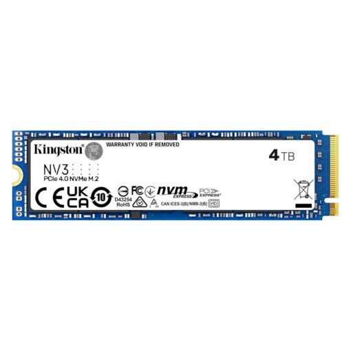 Ssd Nvme Pcie 4.0 M.2 De 4 Tb De Kingston - Snv3s/4000g