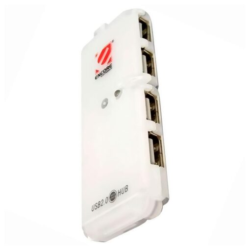 Alternative view of Adaptador Concentrador 4 En 1 Encore Enu-4usb, Color Blanco