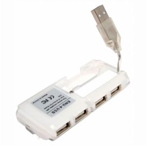 Adaptador Concentrador 4 En 1 Encore Enu-4usb, Color Blanco - Imagen 3