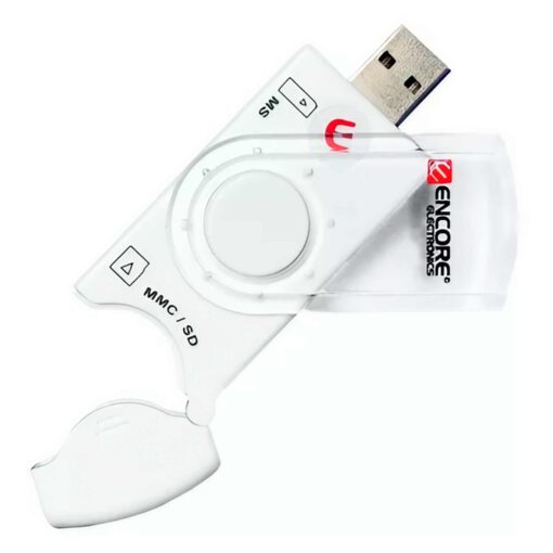 Lector De Tarjetas De Memoria Usb 2.0 Encore Enucr-3 40 En 1, Color Blanco