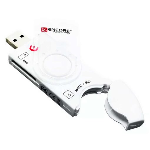 Alternative view of Lector De Tarjetas De Memoria Usb 2.0 Encore Enucr-3 40 En 1, Color Blanco
