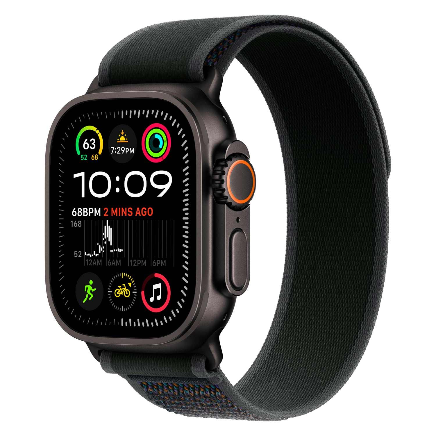 Apple Watch Ultra 2 Mytc3vc/a Móvil + Gps Caja De Titán 49 Mm Negro - Loop Trail Negro M/l