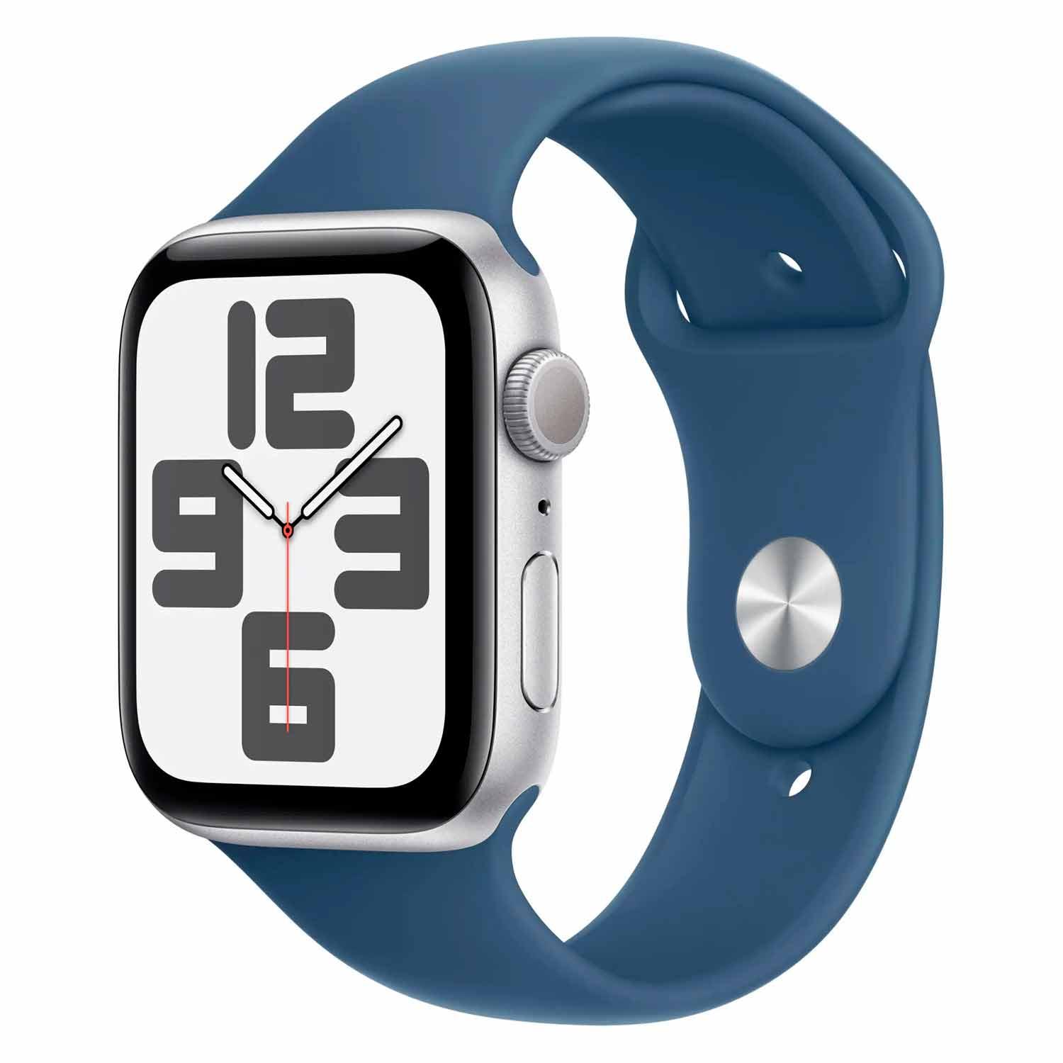 Apple Watch Se 2 Mxeq3ll/a 44mm Caja De Aluminio Plata - Azul Deportivo S/m