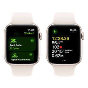 Apple Watch Se 2 Mxeu3ll/a Caja De Aluminio 44 Mm Stellar - Sport Stellar S/m - Imagen 4