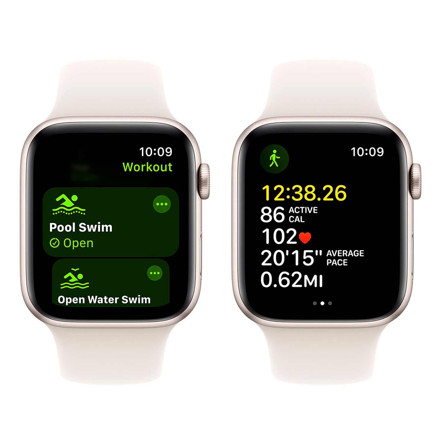 Apple Watch Se 2 Mxeu3ll/a Caja De Aluminio 44 Mm Stellar - Sport Stellar S/m - Imagen 4