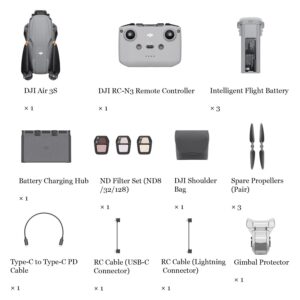 Dron Dji Air 3s Fly More Combo Rc-n3 (3 Baterías) (sin Pantalla) - Imagen 6