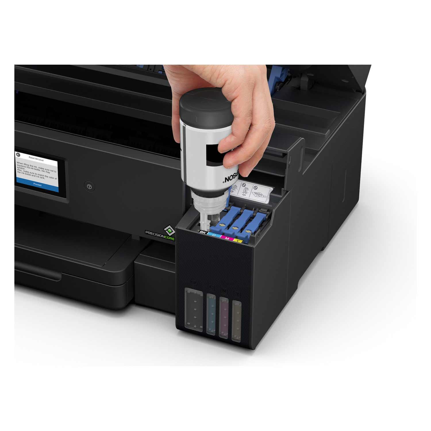 Impresora Multifunción Epson Ecotank L1415 Bivolt 4 En 1 Con Wifi (negra) - Imagen 4