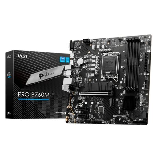 Placa Madre Msi Pro B760m-p Con Zócalo Ddr5, Chipset Intel Lga 1700, B760 Micro Atx