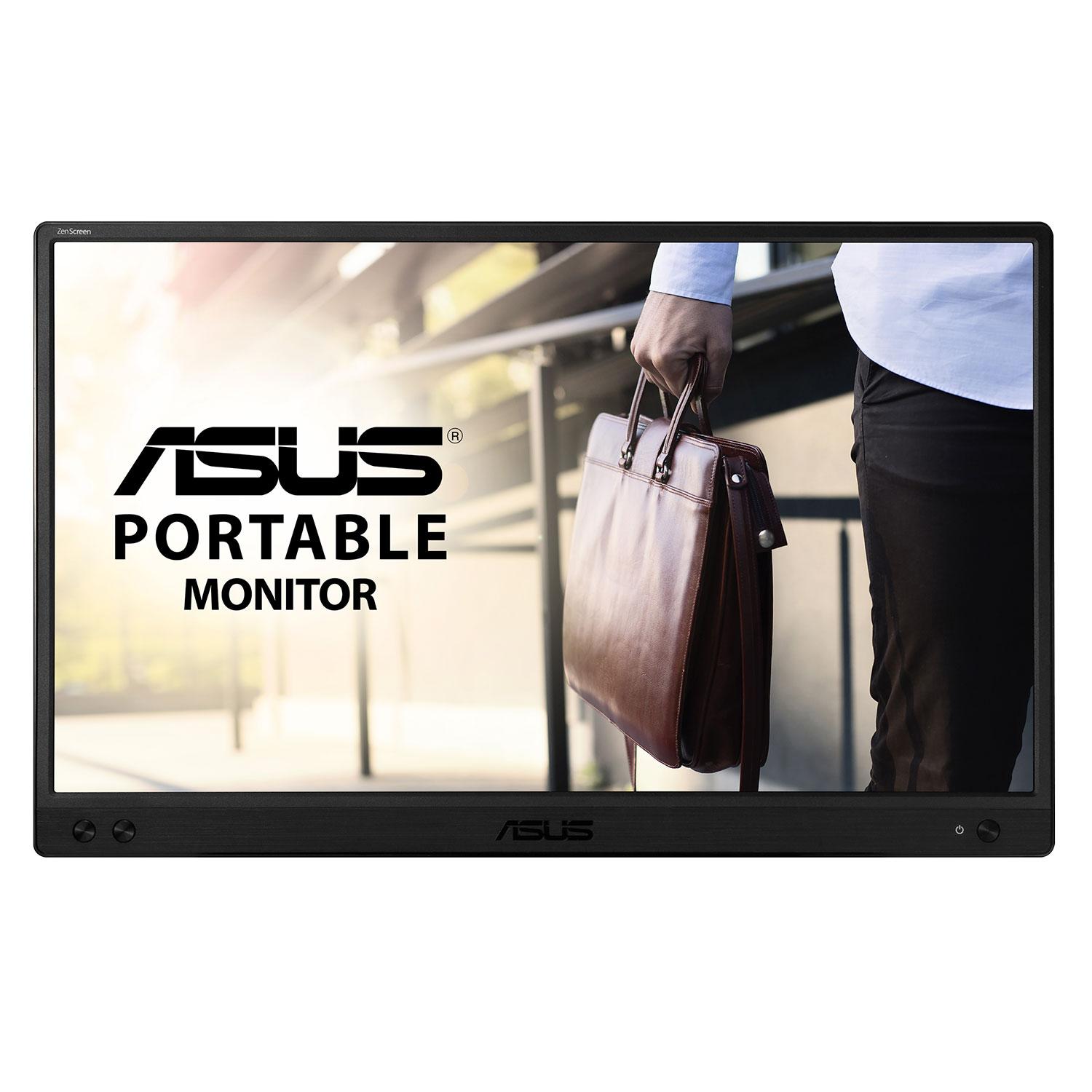 Monitor Portátil Asus Zenscreen Mb166c De 15,6" Full Hd 60 Hz Usb-c - Negro