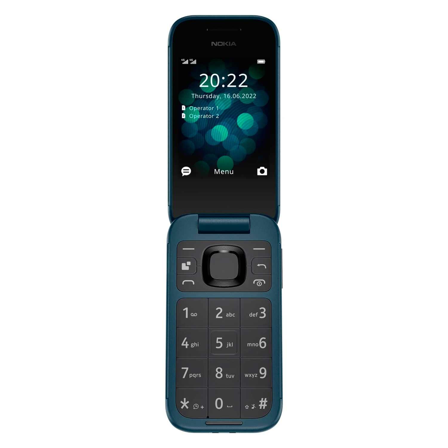 Teléfono Móvil Nokia Flip 2660 4g Ta-1474 Dual Sim 2.8" - Azul