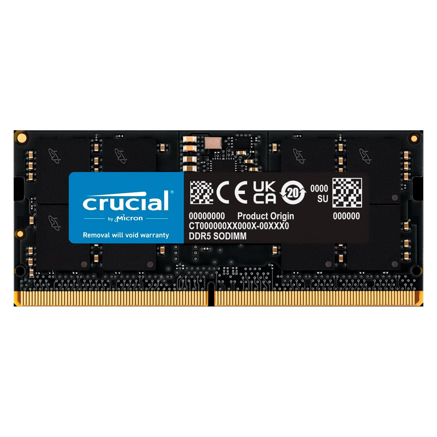 Memoria Ram Crucial Ddr5 De 16 Gb Y 4800 Mhz Para Portátiles: Ct16g48c40s5