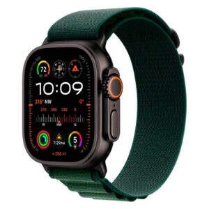 Apple Watch Ultra 2 Mx4r3lw/a Móvil + Gps Cajón De Titán 49 Mm Negro - Alpine Loop Verde