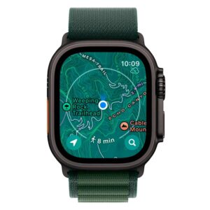Apple Watch Ultra 2 Mx4r3lw/a Móvil + Gps Cajón De Titán 49 Mm Negro - Alpine Loop Verde - Imagen 4