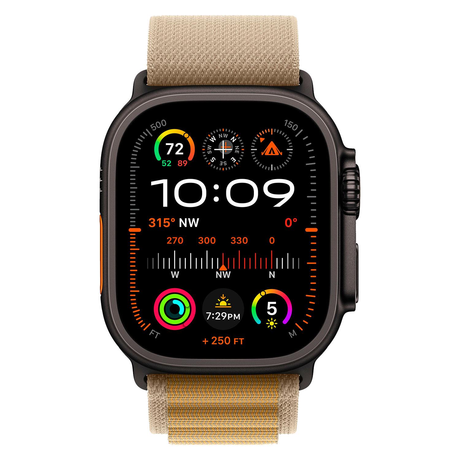Alternative view of Apple Watch Ultra 2 Mytf3lw/a Móvil + Gps Caja De Titanio 49 Mm Negro - Correa Alpine Loop Color Canela