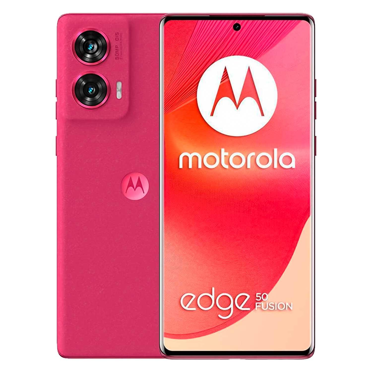 Teléfono Inteligente Motorola Edge 50 Fusion 5g Xt2429-2 Con Pantalla De 6,7" Y Doble Sim De 512 Gb Y 12 Gb De Ram, Color Rosa