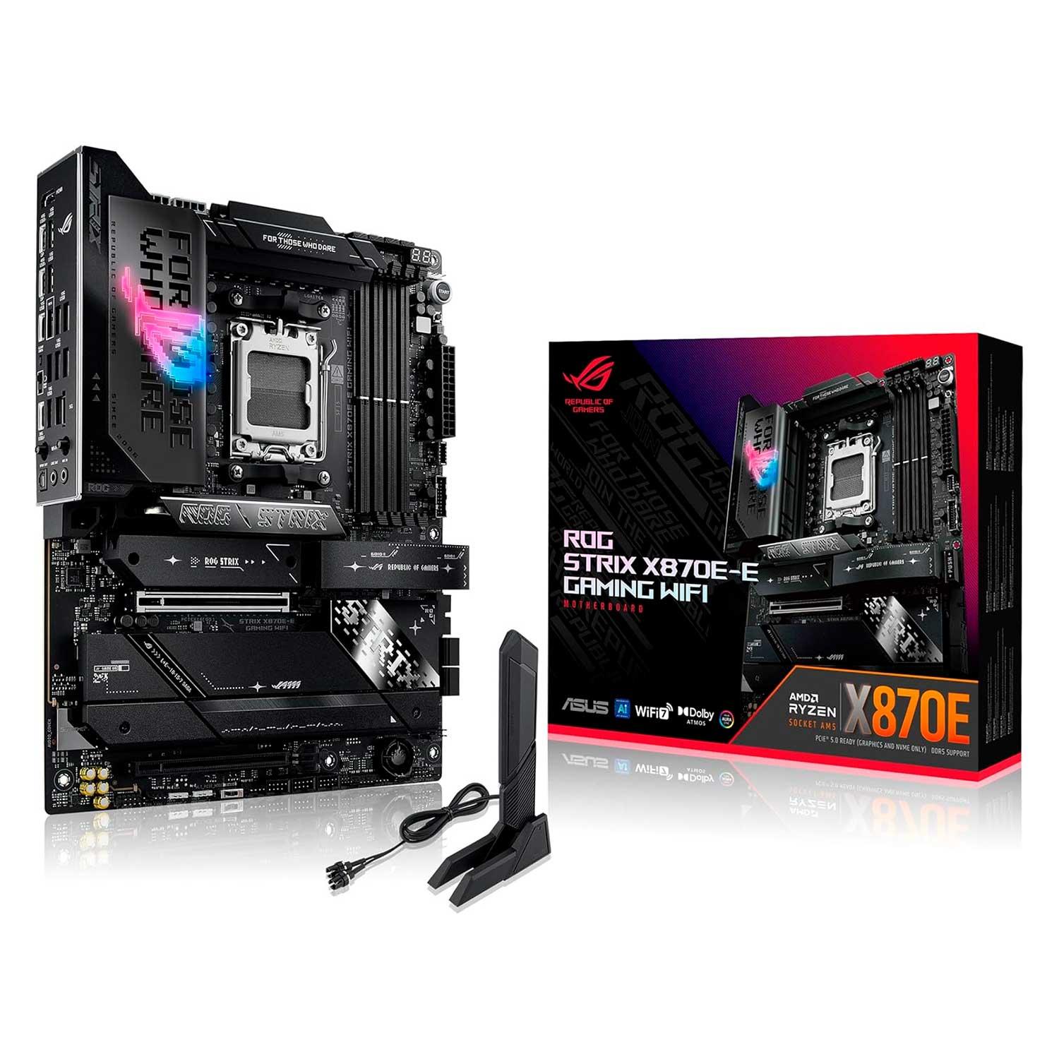 Asus Rog Strix X870e-e Wifi Ddr5 Socket Am5 Chipset Amd X870e Atx
