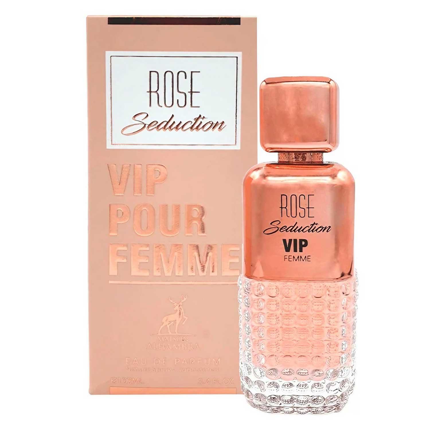 Maison Alhambra Rose Seduction Vip Pour Femme Eau De Parfum Para Mujer 100 Ml