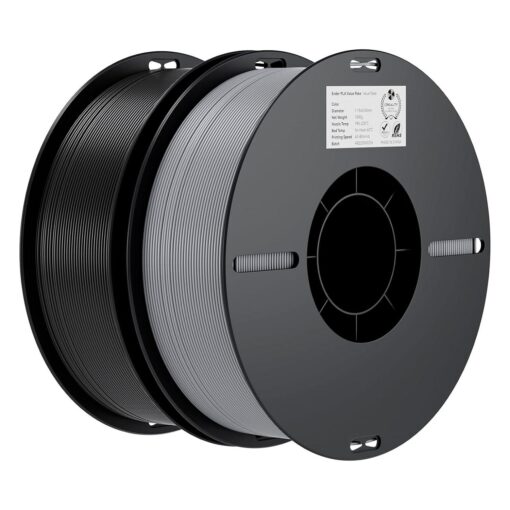 Filamento Pla Creality Ender-pla 2 Kg 1,75 Mm Para Impresora 3d - Gris Y Negro