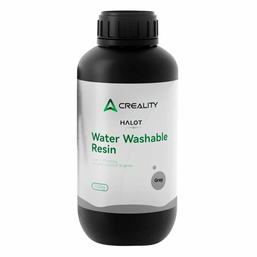 Resina Lavable Al Agua Creality Halot De 1 Kg Para Impresora 3d, Color Gris