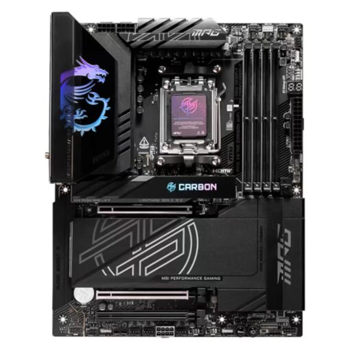 Alternative view of Placa Madre MSI MPG X870E Carbon WI-FI DDR5 Socket AM5 Chipset AMD X870 ATX
