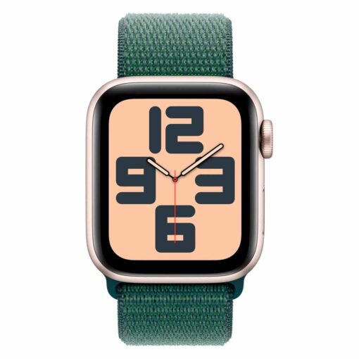Alternative view of Apple Watch Se 2 Mxeh3ll/a 40 Mm Caja De Aluminio Stellar - Correa Deportiva Loop Verde