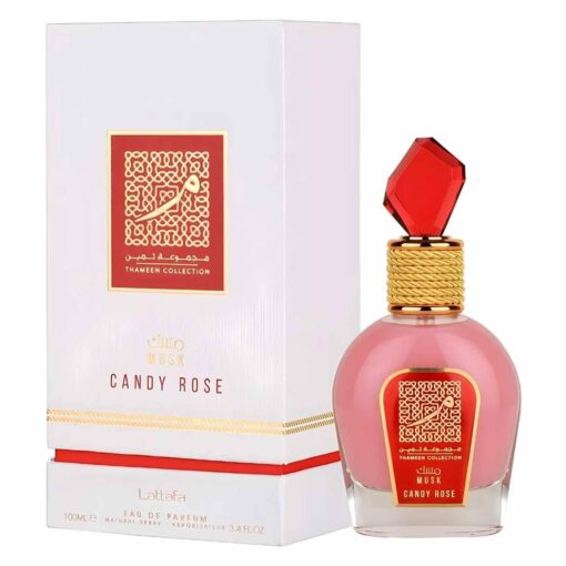 Lattafa Thameen Musk Candy Rose Eau De Parfum Para Mujer 100 Ml