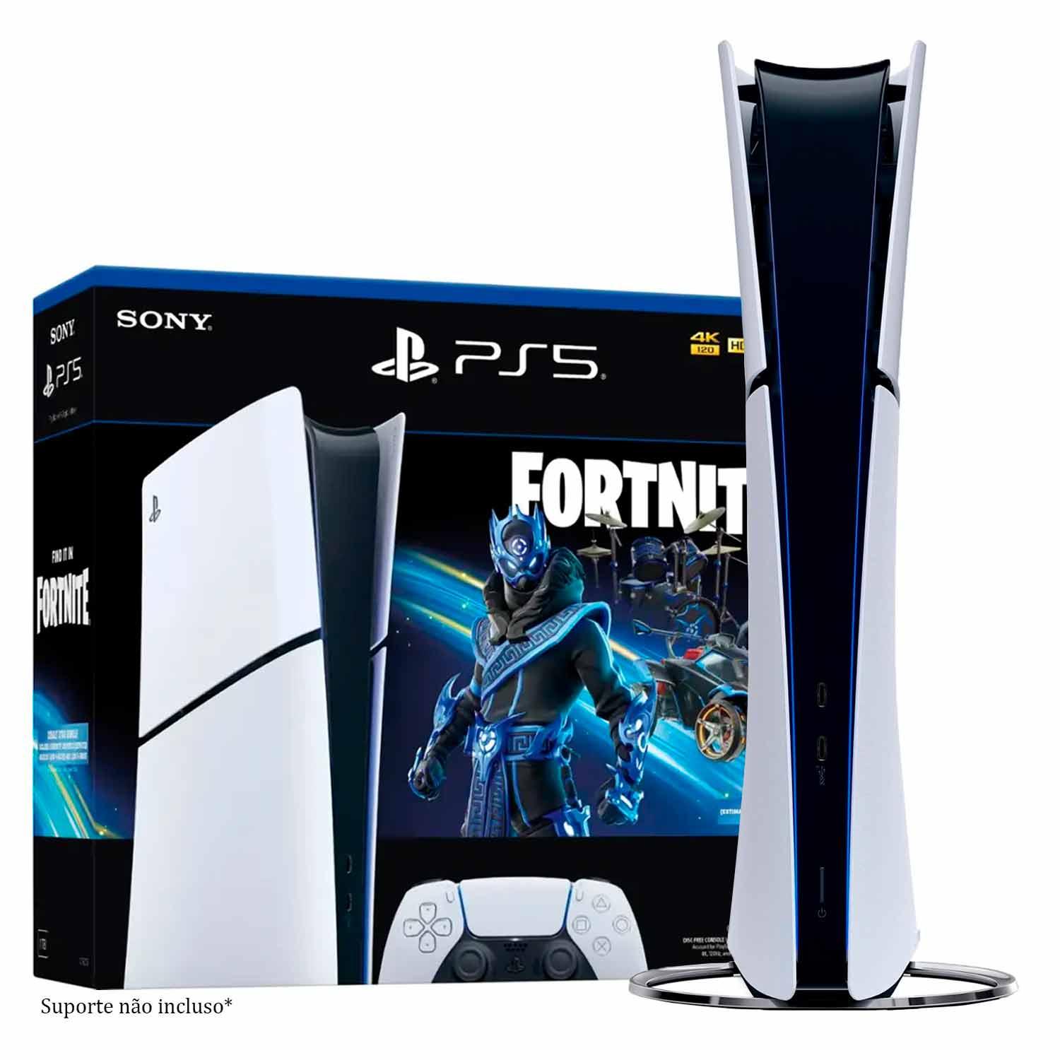 Consola Sony Playstation 5 Slim Fortnite Cobalt Star Cfi-2015b 4k Con Ssd De 1 Tb, Edición Digital