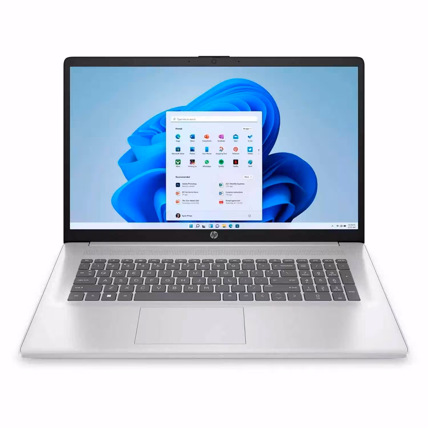 Notebook Hp 17-cn0001tg 17.3" Intel Pentium Silver N6000 128gb Ssd 4gb Ram - Plata