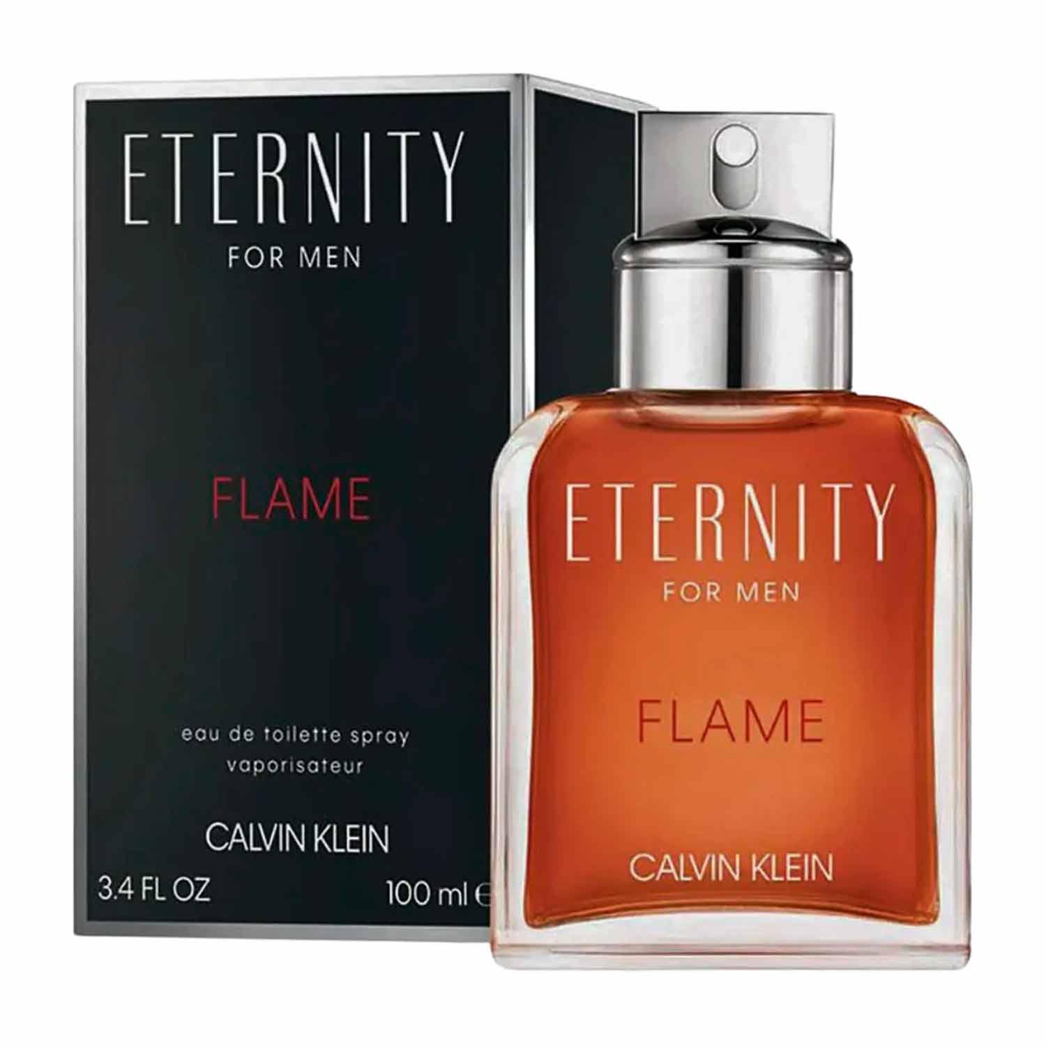 Agua De Baño Calvin Klein Eternity Flame Para Hombre, 100 Ml