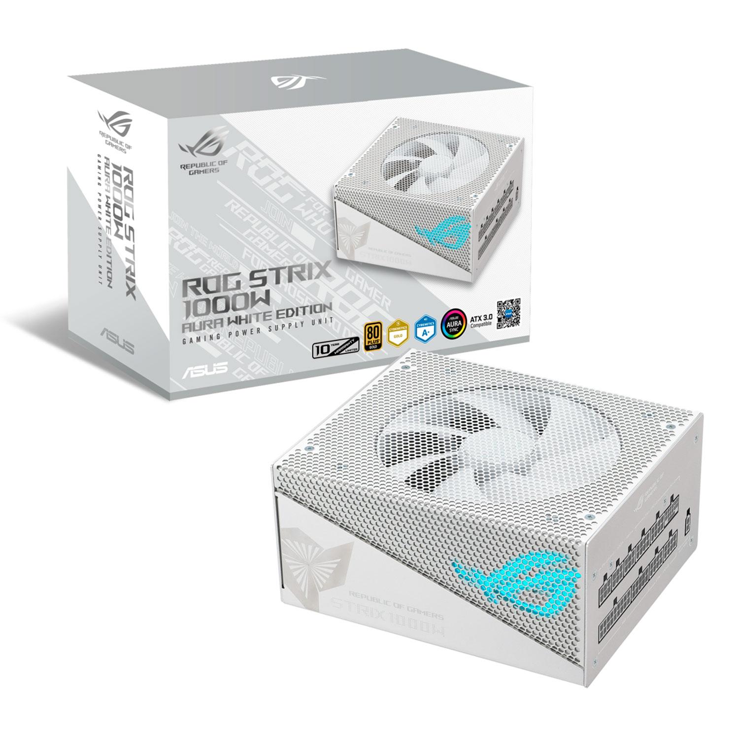 Fuente De Alimentación Modular Completa Bivolt Asus Rog Strix Aura White