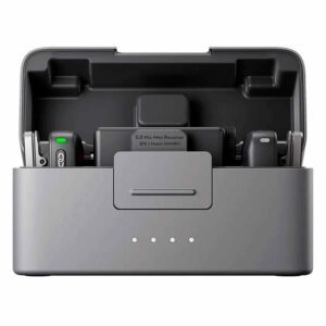Micrófono De Solapa Dji Mic Mini Usb-c 2 Tx + 1 Rx + Estuche De Carga Inalámbrica Para Teléfono Inteligente - Negro