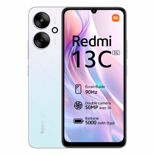 Smartphone Xiaomi Redmi 13c 5g 128gb 6gb Ram Dual Sim Pantalla De 6,74" China - Blanco