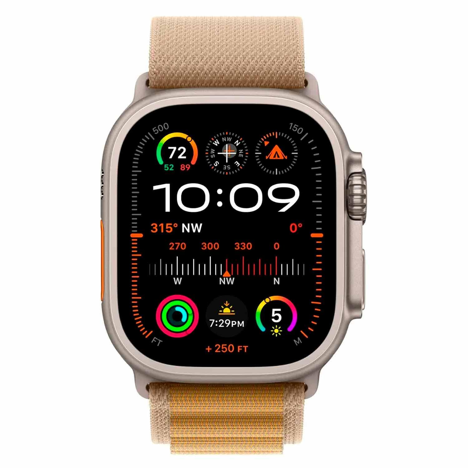 Apple Watch Ultra 2 Mx4e3lw/a Móvil + Gps Caja De Titanio Natural 49 Mm - Correa Alpine Loop Color Canela - Imagen 2