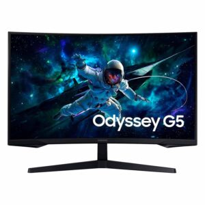 Monitor Curvo Para Juegos Samsung Odyssey G5 Ls32cg552en De 32" Con Resolución Quad Hd Y Hdmi De 165 Hz, Color Negro