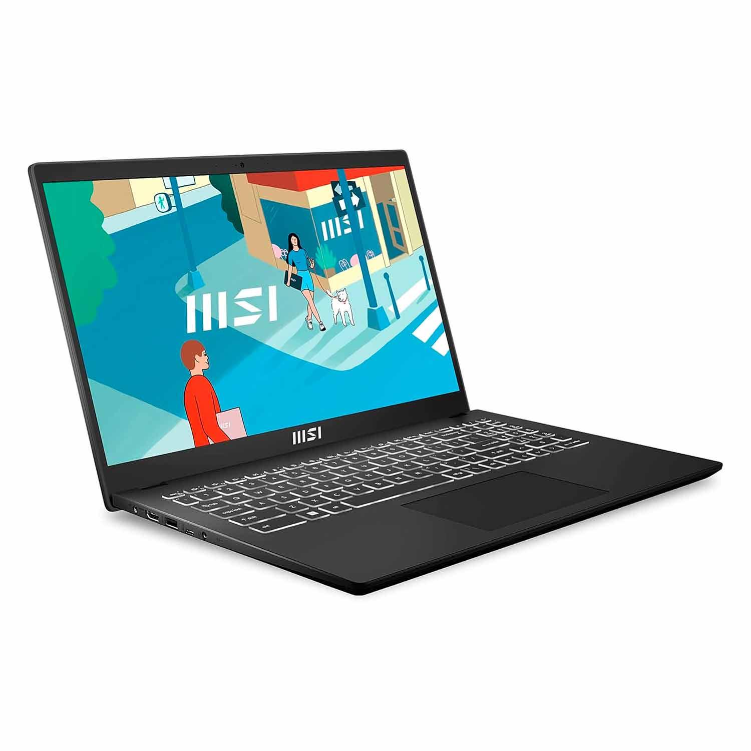 Alternative view of Msi Modern 15 B13m-1016us 15.6" Intel Core I7 1355u 512 Gb Ssd 16 Gb Ram Inglés - Negro