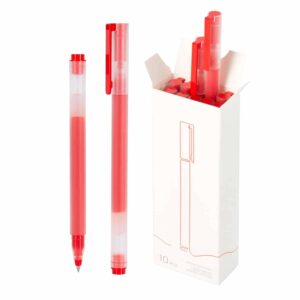 Xiaomi Mi Jumbo Gel Ink Pen Mjzxb02wc 0.5mm - Rojo (10 Unidades) - Imagen 2