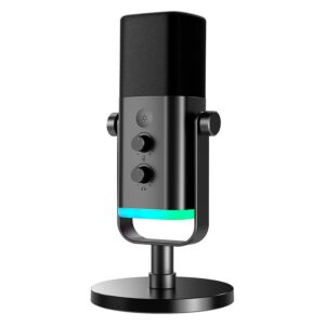 Kit De Micrófono Dinámico Rgb De 16 Khz Fifine Ampligame Tam8, Color Negro - Imagen 2