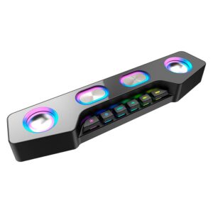 Soundbar Fifine Ampligame A16 Bluetooth Usb Rgb - Negro - Imagen 2