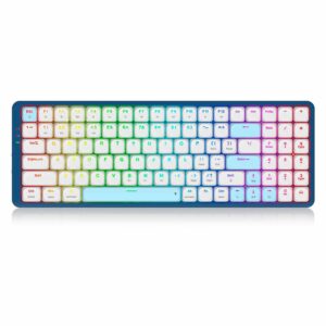 Teclado Inalámbrico Redragon K684wb Rgb Eva Pro - Blanco Azul