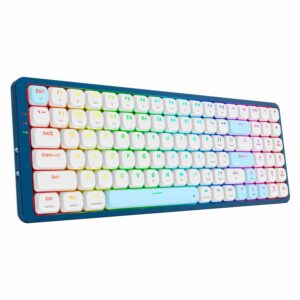 Teclado Inalámbrico Redragon K684wb Rgb Eva Pro - Blanco Azul - Imagen 3