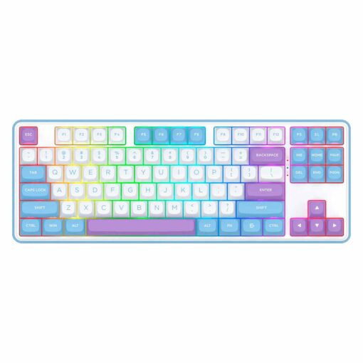 Redragon Star Blade Pro K707wbp Rgb Layout 80% Sin Cable - Blanco